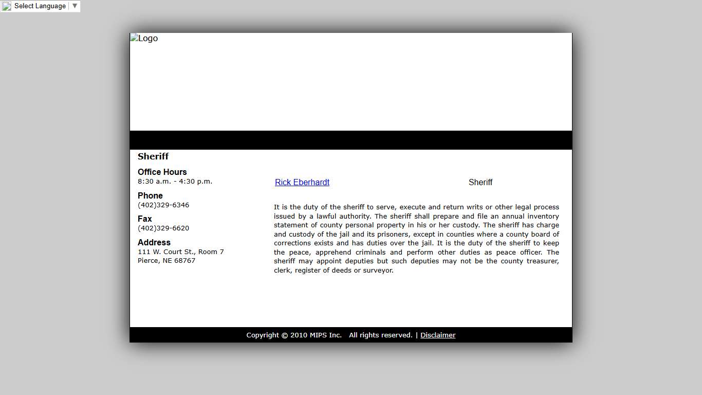 Pierce County Sheriff